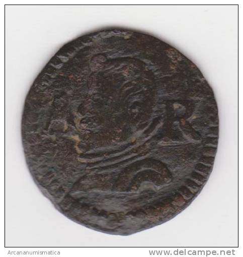 ESPAÑA / FELIPE IV 1 Ardite 1.654 Cobre MBC/VF A-R Barcelona    DL-10.023 - Monnaies Provinciales