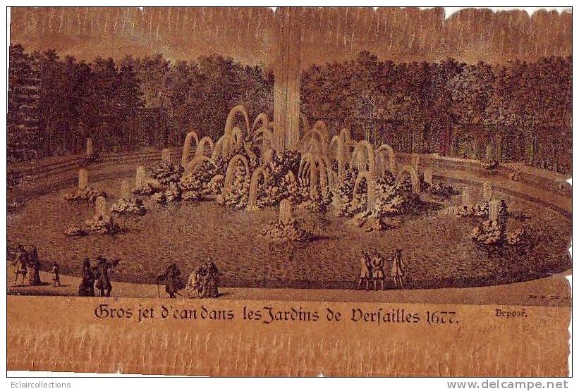 Collection historique de la France  Papier genre parchemin   Yvelines 78  Versailles  lot de 11 cp ( voir scan)