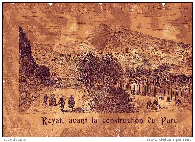 Collection Historique De La France..Papier Genre Parchemin...Puy De Dome .63. Royat ( Voir Scan) - Royat