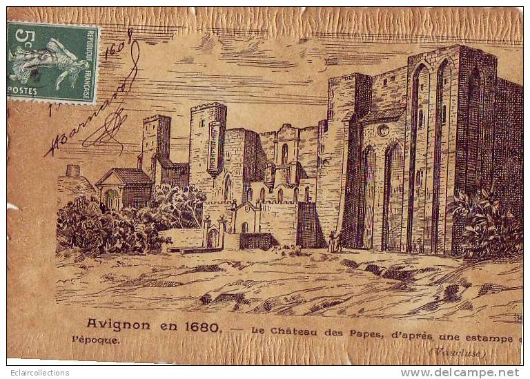 Collection Historique De La France..Papier Genre Parchemin...Vaucluse. 84.Avignon.2 Cp ( Voir Scan) - Avignon