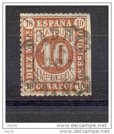 1867 10M, EDIFIL 94, ISABEL II - Oblitérés