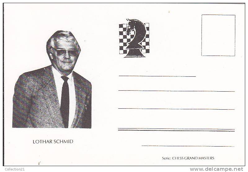 ECHEC ... CHESS GRAND MASTERS ... JEU D ECHECS .... LOTHAR SCHMID - Schach