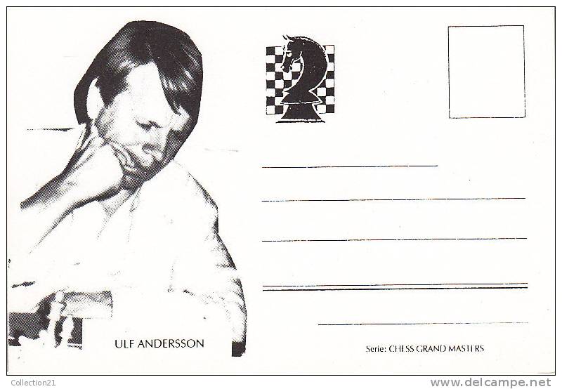 ECHEC ... CHESS GRAND MASTERS ... JEU D ECHECS .... ULF ANDERSSON - Chess