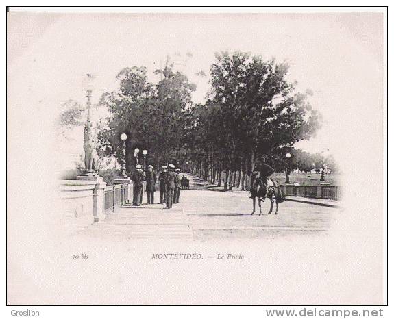 MONTEVIDEO 70 BIS LE PRADO (HOMME A CHEVAL ET ANIMATION) 1902 - Uruguay