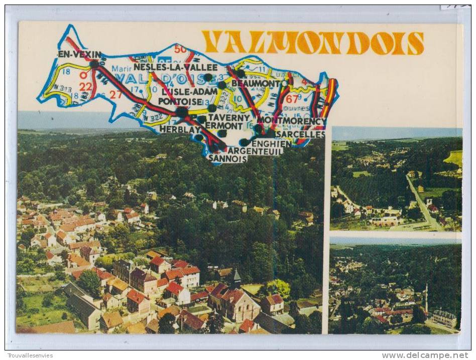 CARTE 3 VUES SUR VALMONDOIS - Valmondois