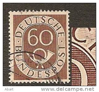 Posthorn Michel Nr. 135 Mit  Plattenfehler III ???  Gestempelt - Variétés Et Curiosités