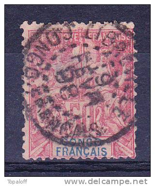 CONGO N°22 Oblitéré Def Manque Une Dent + Clair - Used Stamps