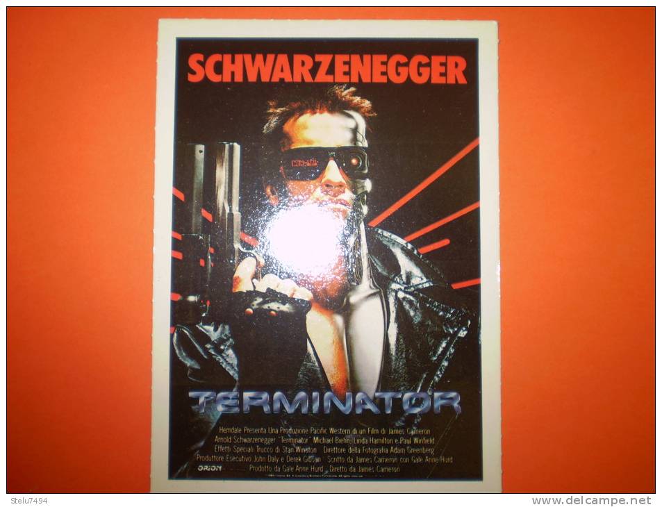 Cartolina N.p.film Terminator Arnold Schwarzenegger - Altri & Non Classificati