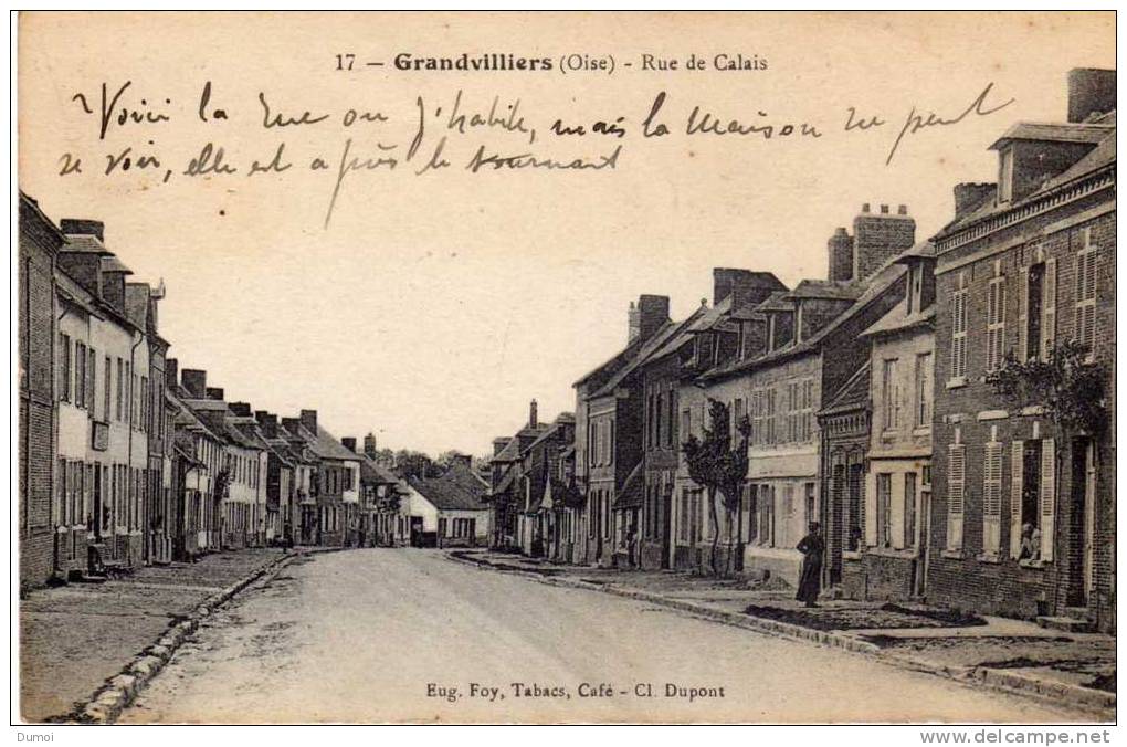 GRANDVILLIERS  -  (Oise)  -  Rue De Calais N°17 - Grandvilliers