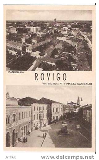 ROVIGO - PANORAMA + VIA SILVESTRI E PIAZZA GARIBALDI - Rovigo