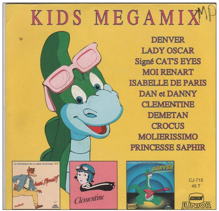 45T KID MEGAMIX - Musique De Films