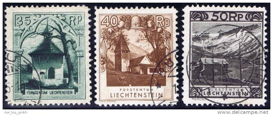 Liechtenstein 1930 Lot 3 Werte Mit C-Zähnung 10 1/2; 11 1/2 Gestempelt - Gebruikt