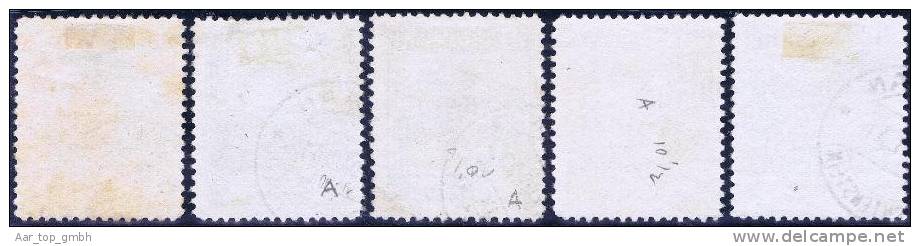 Liechtenstein 1930 Lot 5 Werte Zähnung 10 1/2 Gestempelt - Oblitérés