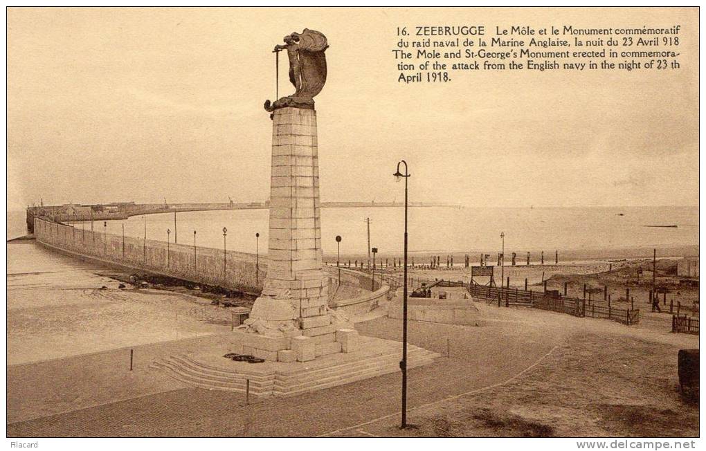 20419   Belgio,  Zeebrugge,   Le  Mole  Et  Le  Monument,  NV - Zeebrugge