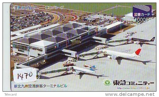 Télécarte Japon * AVION (1470) JAL * AIRLINES * AIRPORT * AIRPLANE *  PHONECARD * FLUGZEUG - Vliegtuigen