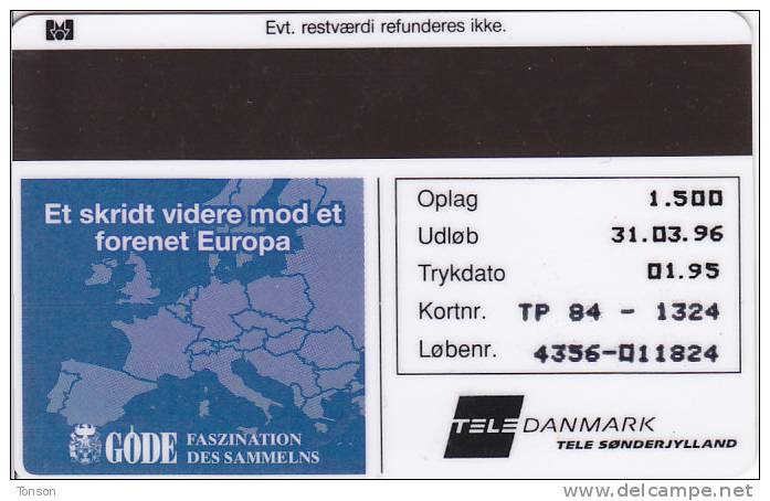 Denmark, TP 084, Ecu Series - Luxemburg, Coins, Notes, Flag, Only 1500 Issued. - Denemarken