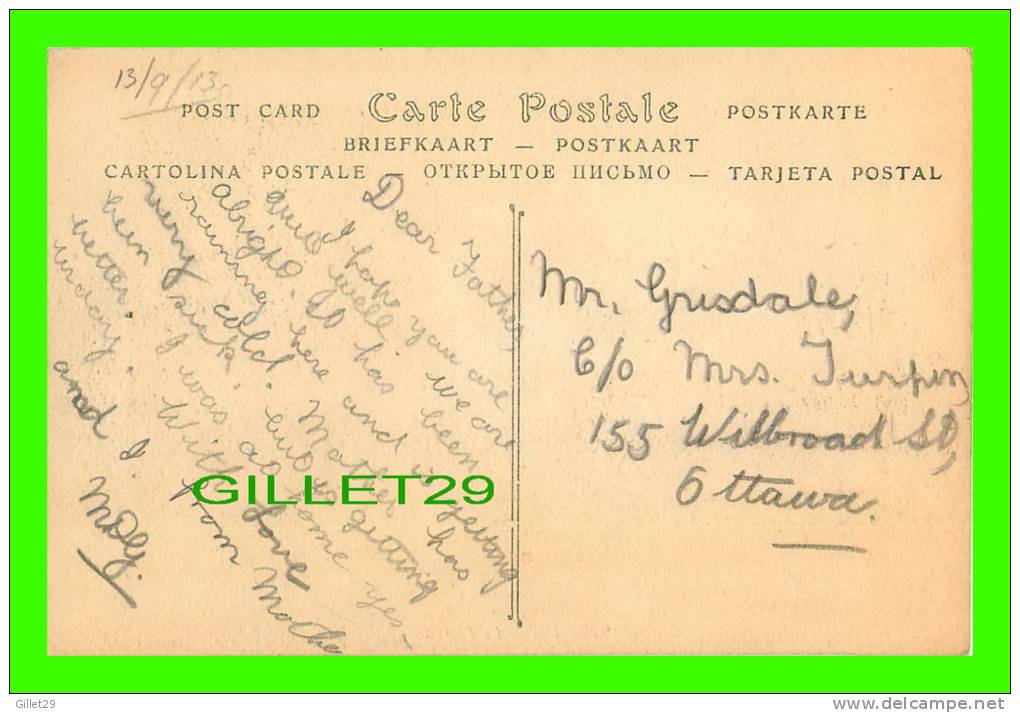 PARIS (75) - PALAIS DU TROCADÉRO - ND PHOTO - ÉCRITE EN 1913 - - Other Monuments