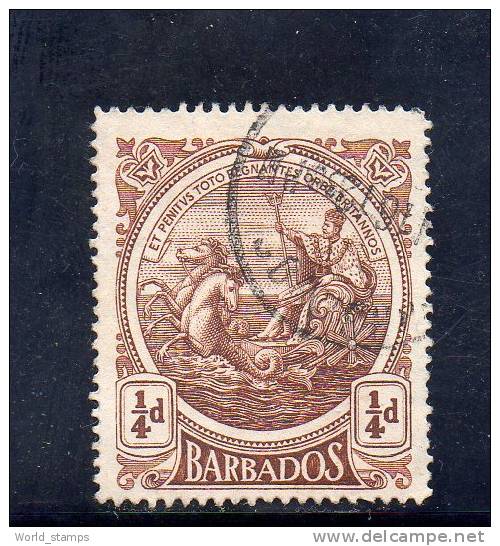 BARBADOS 1916-19 O WMK INVERTED-REVERSED - Barbados (...-1966)