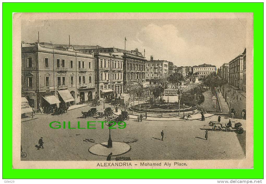 ALEXANDRIA, EGYPTE - MOHAMED ALYPLACE - ANIMÉE - Circulée - THE CAIRO POSTCARD TRUST - - Alexandrie