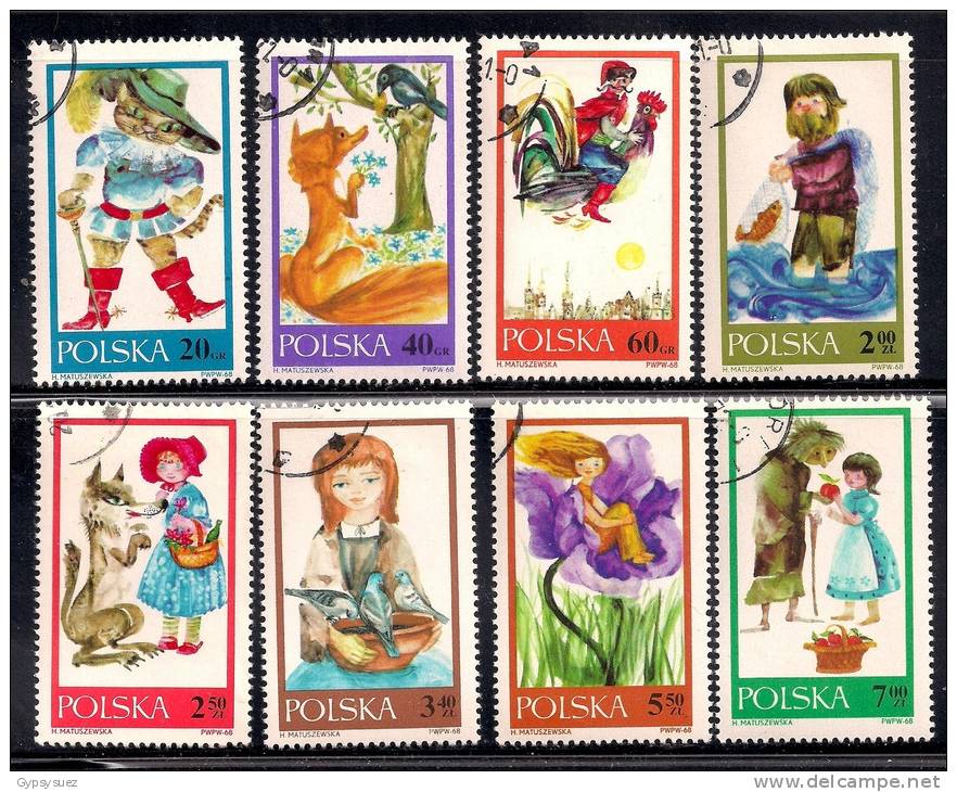 Poland 1968 SC# 1569-1576 - Used Stamps