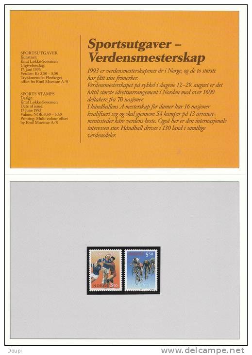 PRESENTATION PACK - 1993 - Yvert 1086/1087 - Neufs