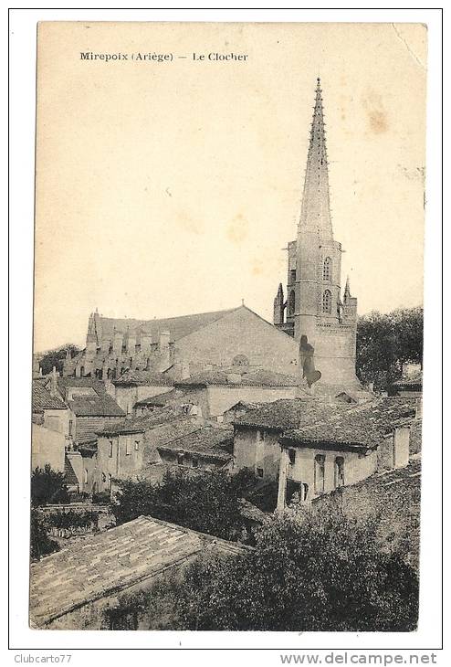 Mirepoix (09) : Vue Sur L'église Des Toits  En 1921. - Mirepoix