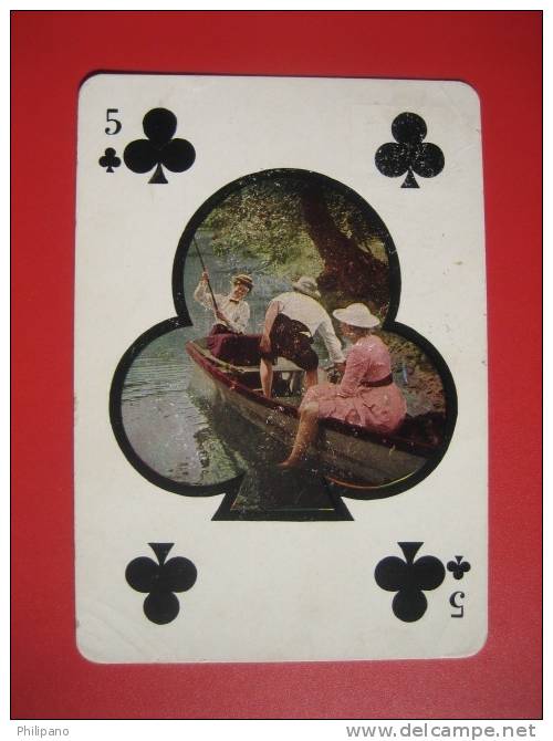 Games > Playing Cards--- 5 Club  1908 Cancel----- Ref 308 - Cartes à Jouer