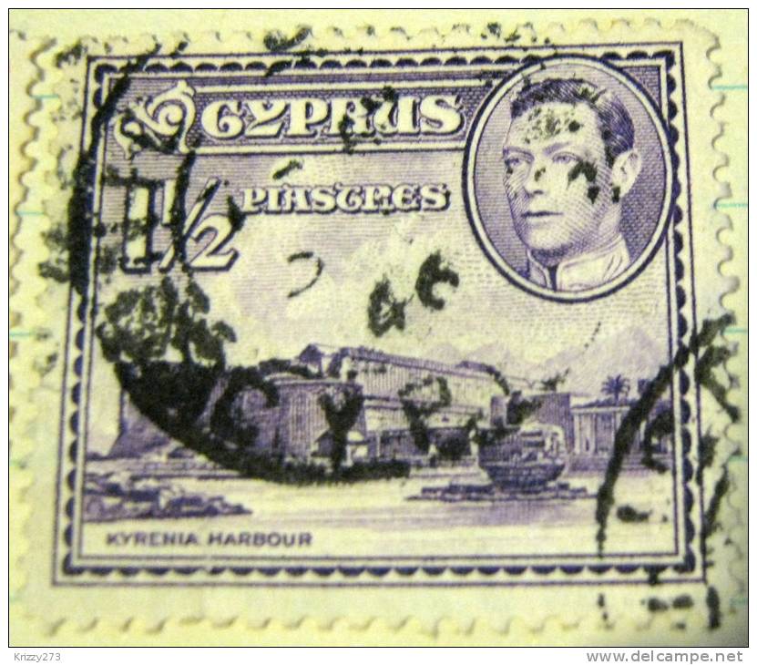 Cyprus 1938 Kyrenia Harbour 1.5p - Used - Cyprus (...-1960)