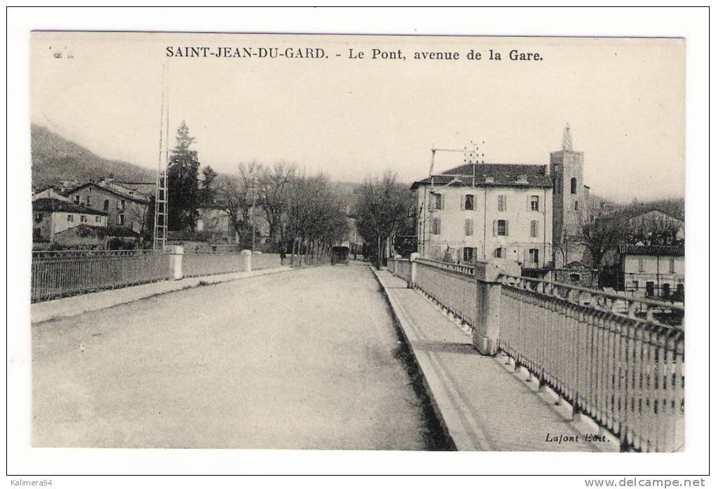 GARD  /  SAINT-JEAN-du-GARD  /  LE  PONT , AVENUE  DE  LA  GARE  /  Edit.  LAFONT - Saint-Jean-du-Gard