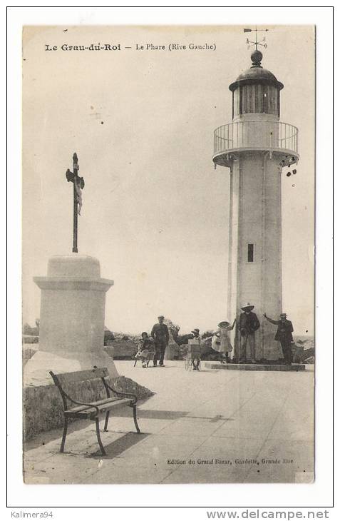 GARD  /  LE  GRAU-du-ROI  /  LE  PHARE , RIVE  GAUCHE   ( Banc Et Crucifix ) /  Edit.  GARDETTE - Le Grau-du-Roi