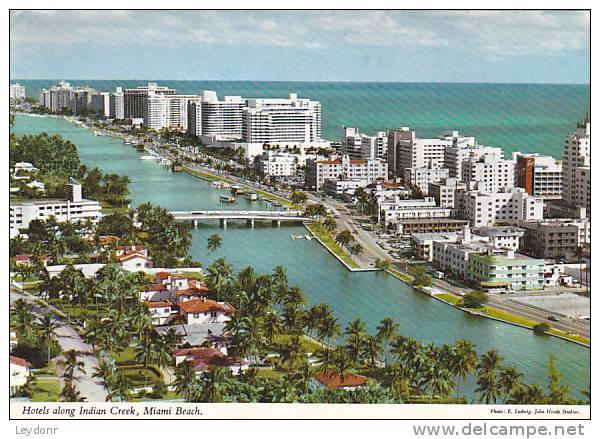 Hotels Along Indian Creek, Miami Beach, Florida - Miami Beach