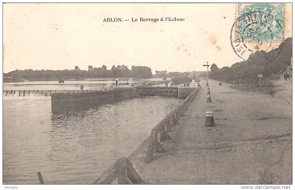 ALBON - LE BARRAGE ET L ECLUSE - Ablon Sur Seine