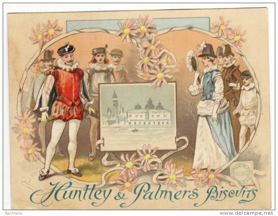 CHROMO Biscuits Huntley & Palmers Moyen Age Histoire De France Roi - Sonstige & Ohne Zuordnung