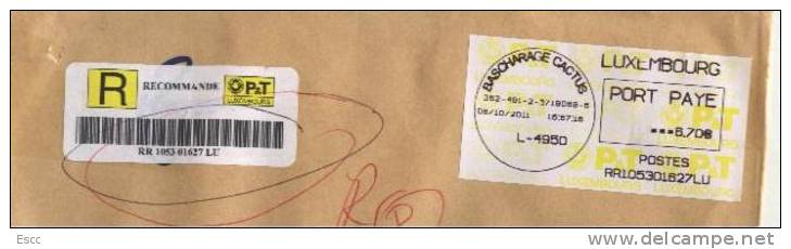 Mailed Cover (letter)   2011 From Luxembourg To Bulgaria - Covers & Documents