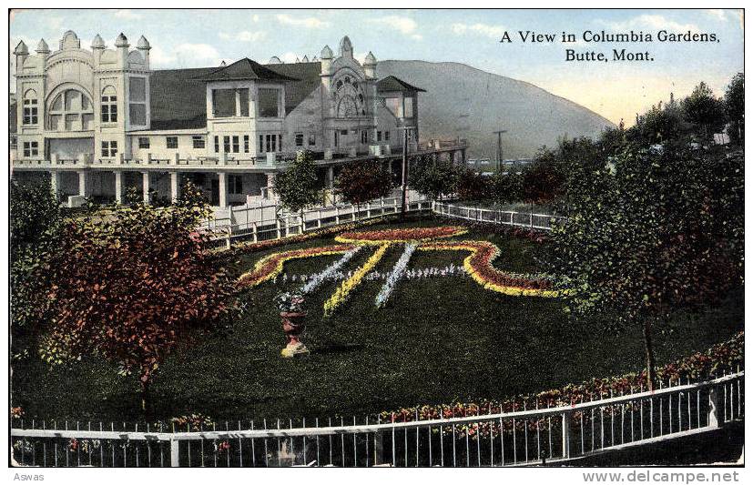 COLUMBIA GARDENS, BUTTE, MONTANA, USA ~ Pu1915 - Butte