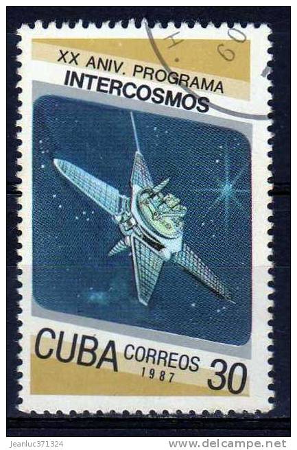 N° 2760 O  Y&T  1987 XXe Anniversaire Du Programme Intercosmos - Gebruikt
