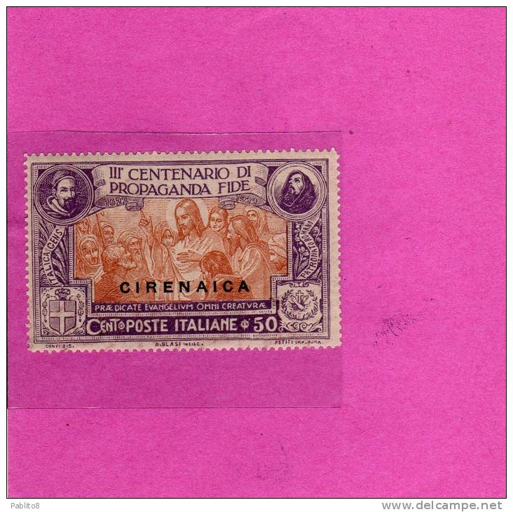 CIRENAICA 1923 PROPAGANDA FIDE 50 C MNH - Cirenaica