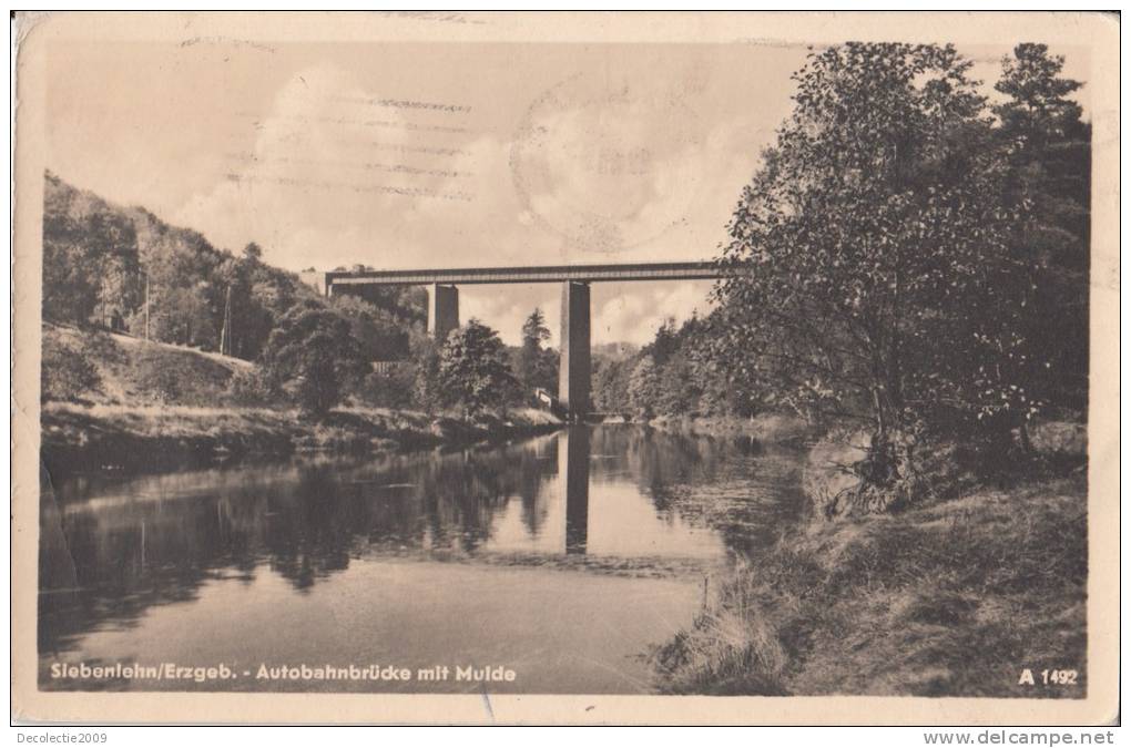 N2557 Siebenlehn Erzgeb Autobahnbruke Mit Mulde Used Good Shape - Chemnitz