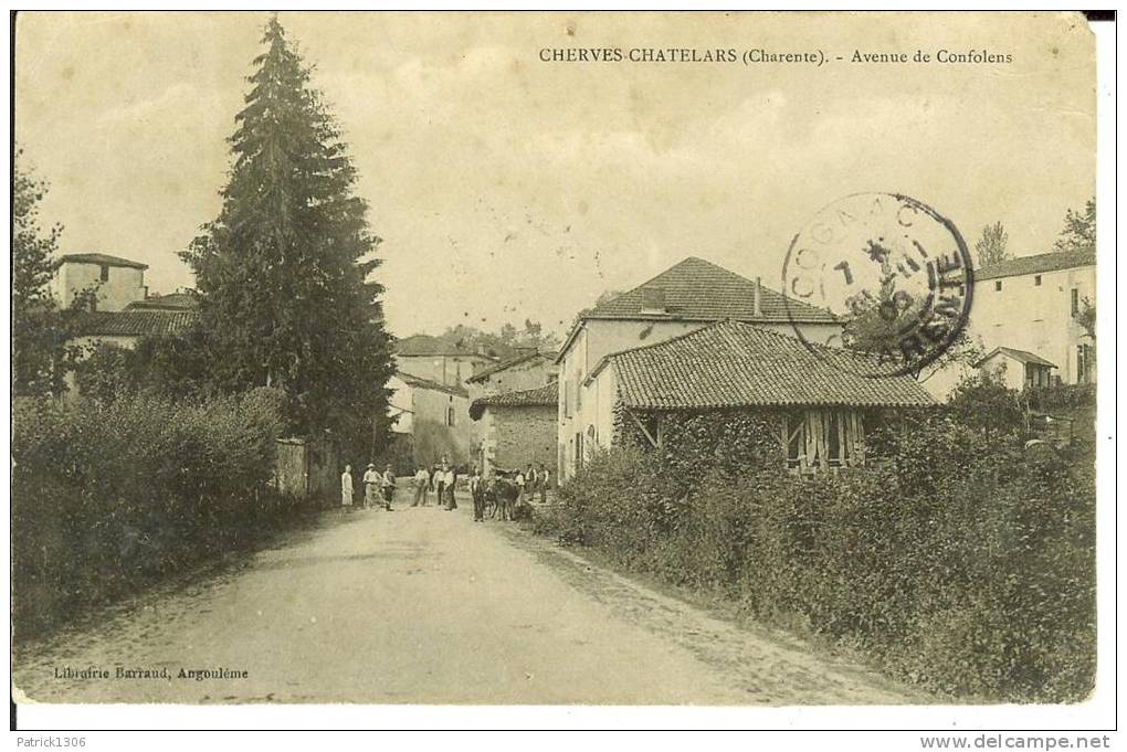 CPA  CHERVES CHATELARD, Avenue De Confolens   4999 - Otros & Sin Clasificación