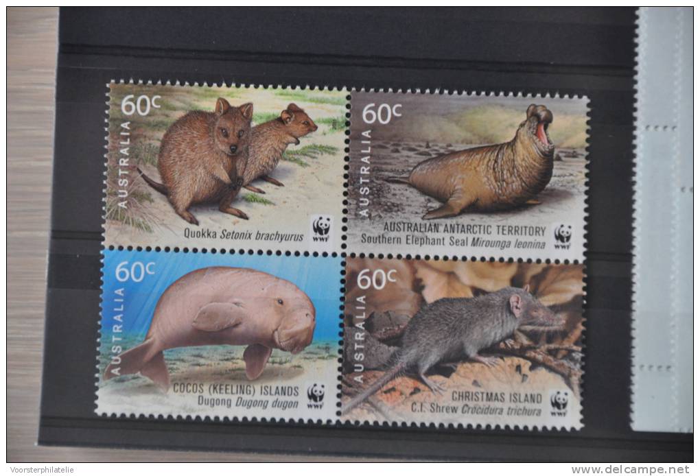 C 261++ CHRISTMAS ISLANDS WWF WNF 2011 SEACOW DUGONG DUGON SOUTHERN ELEPHANT POSTFRIS MNH NEUF ** - Christmaseiland