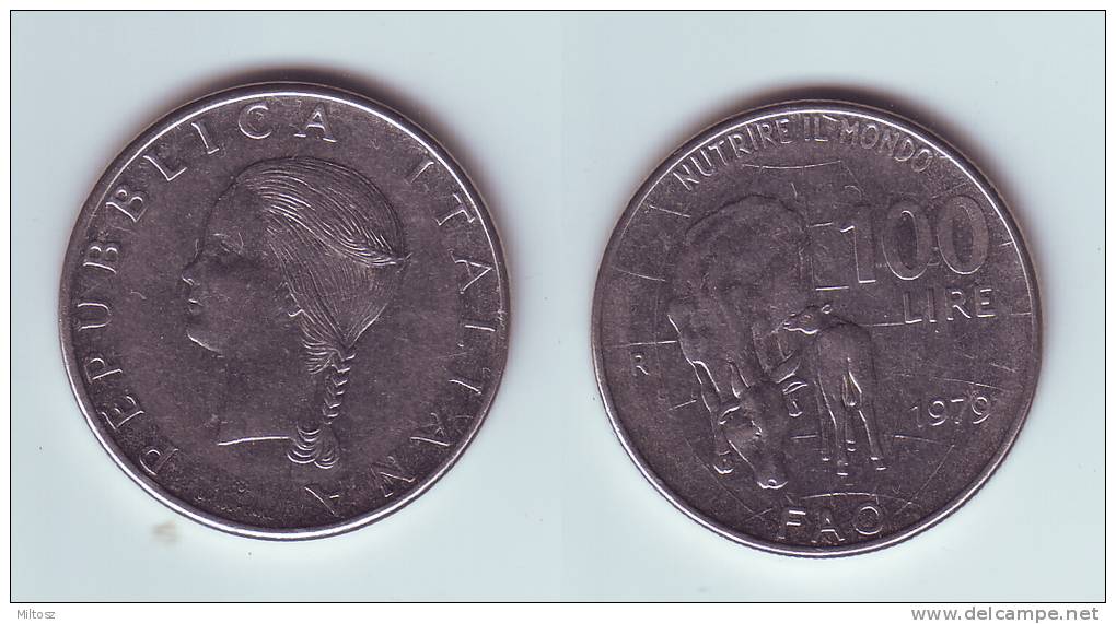 Italy 100 Lire 1979 F.A.O. - Gedenkmünzen