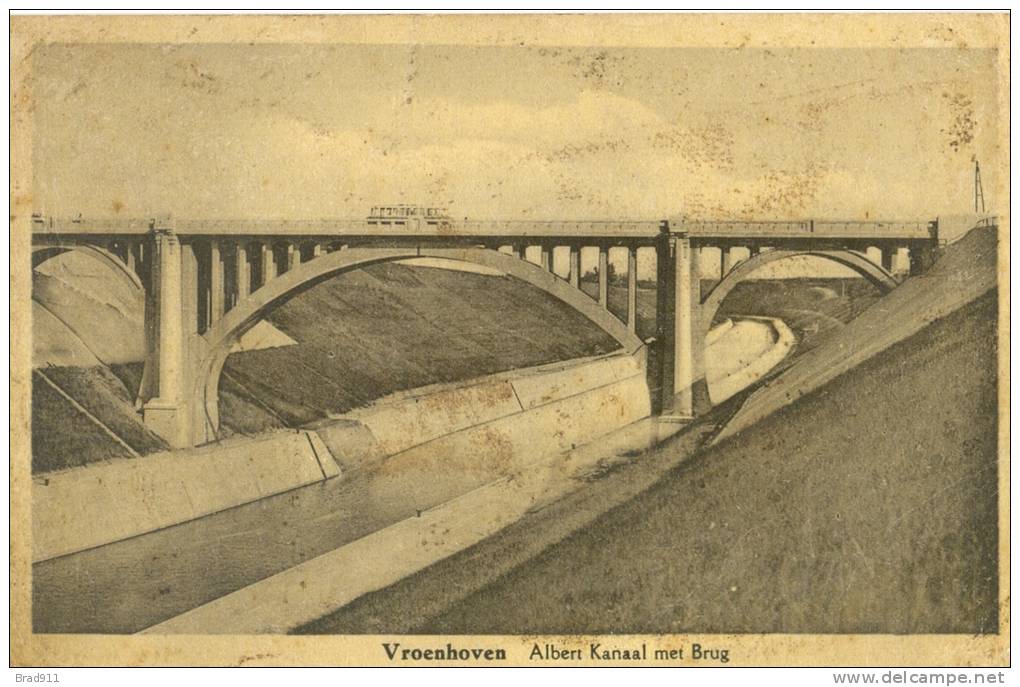 Vroenhouven Riemst Albertkanaal Met Brug En Bus -  Ed. Centraal - Riemst