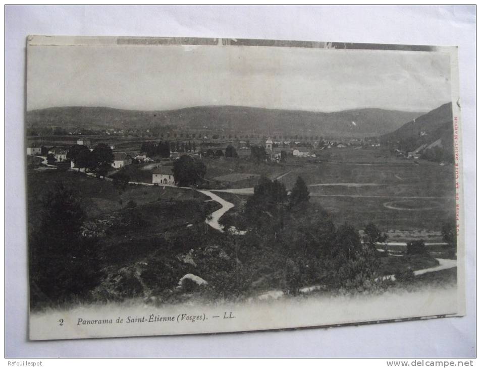 Cpa St Etienne Panorama - Saint Etienne De Remiremont