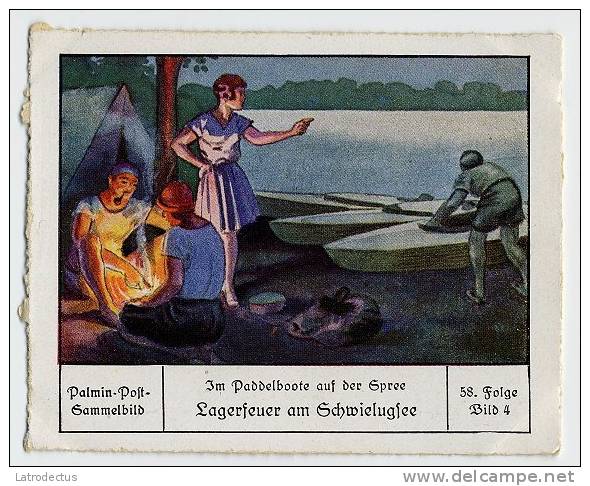 Palmin (ca 1930) - 58 Im Paddelboote Auf Der Spree - 4 - Lagerfeuer Am Schwielugsee - Autres & Non Classés