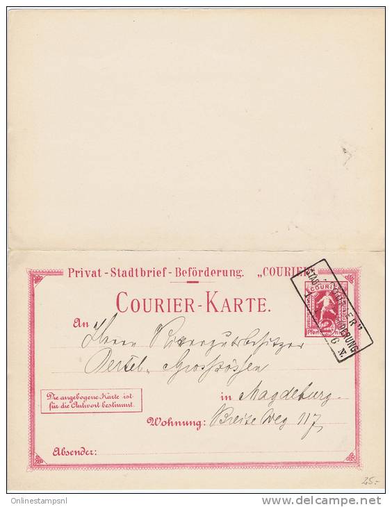 Magdeburg  Courier  Mit Antwort, (157) - Privatpost