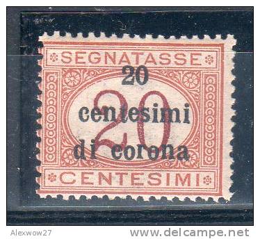 Italia / Italy Trento - Trieste 1919 " SEGNATASSE" N° 3 --20Cent / 20 Cent. ** MNH / VF - Trente & Trieste