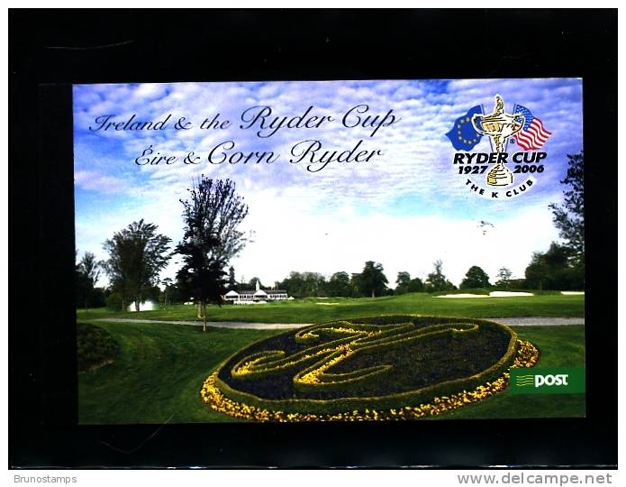 IRELAND/EIRE - 2005  GOLF RYDER CUP  PRESTIGE BOOKLET  MINT NH - Markenheftchen