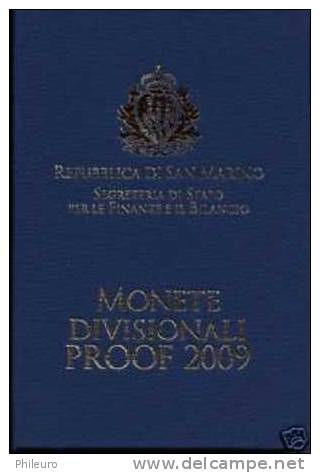 San Marino (Saint Marin) 2009: Coffret BE Des 8 Pièces - DEJA RARE (13 000 Exemplaires) - San Marino