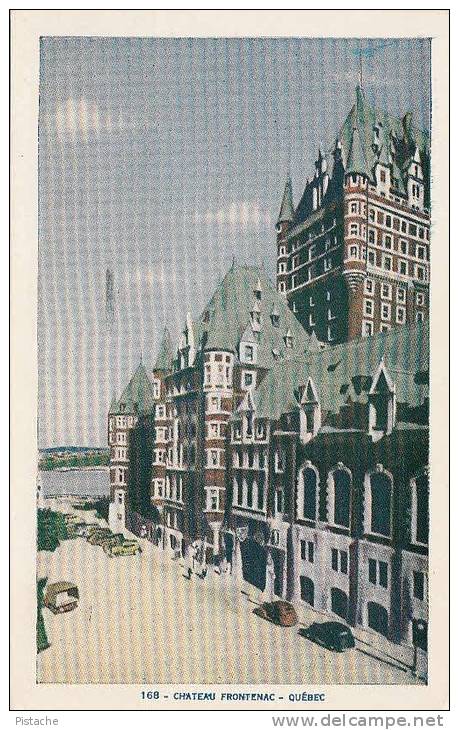 Québec P.Q. - Hotel Château Frontenac - Lorenzo Audet 168 -  Stam & Postmark 1950s - 2 Scans - VG Condition - Québec - Château Frontenac