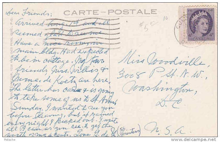 Québec P.Q. - Hotel Château Frontenac - Lorenzo Audet 168 -  Stam & Postmark 1950s - 2 Scans - VG Condition - Québec - Château Frontenac